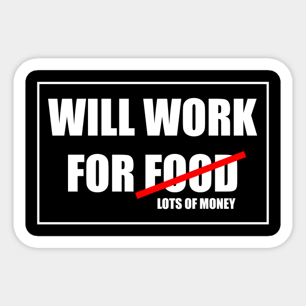 Lazy Person Good Work Easy Money Sticker by PrintingJack